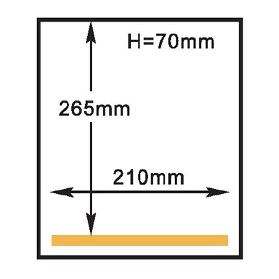 Kích thước buồng hút chân không HVC-210T/1D Hualian