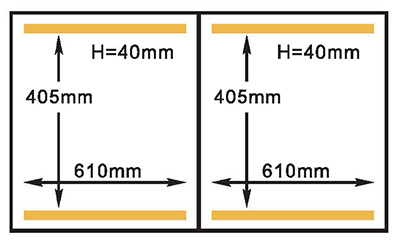 Kích thước buồng máy đóng gói HVC-610S/2A Hualian