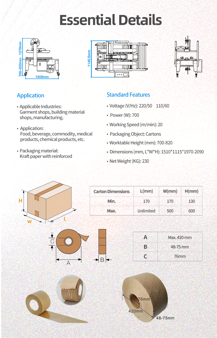 Băng keo giấy kraft hoạt tính bằng nước Hualian