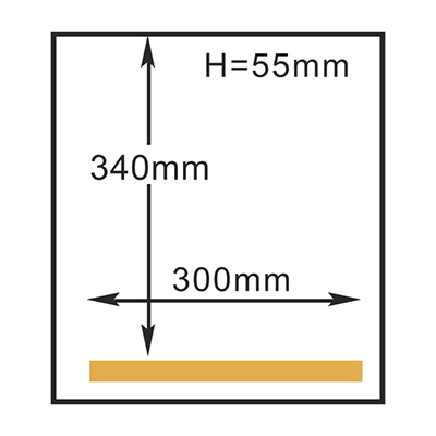 Kích thước buồng hút chân không HVC-300T/1A Hualian