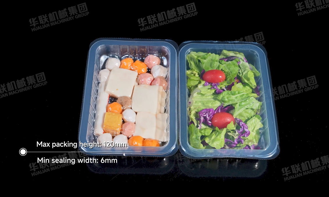 M&aacute;y d&aacute;n khay đựng rau củ