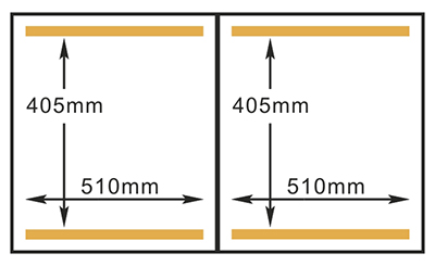 Kích thước buồng máy hút chân không HVC-510S/2B Hualian 